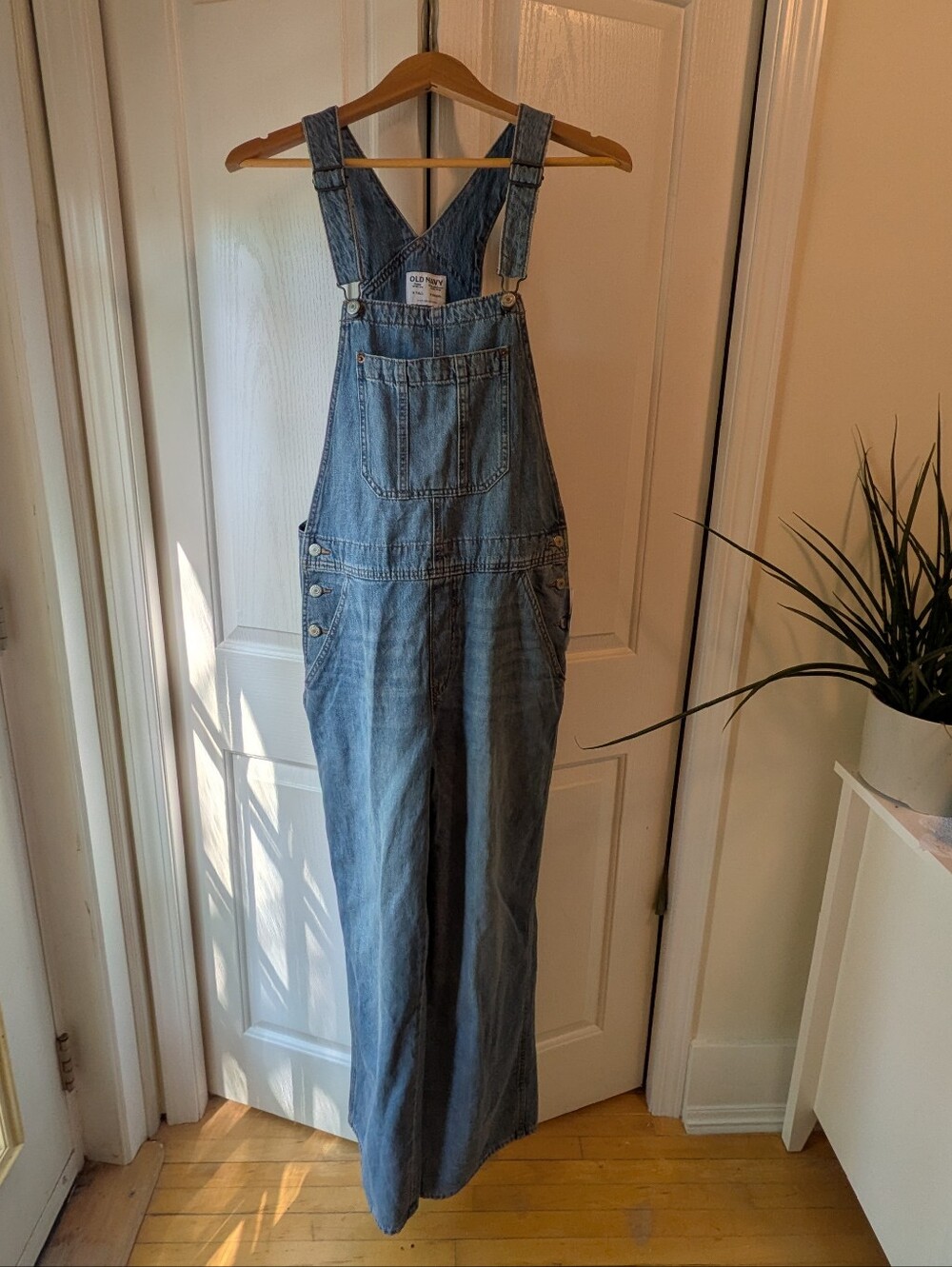 Old Navy Blue Denim Overalls with Bib